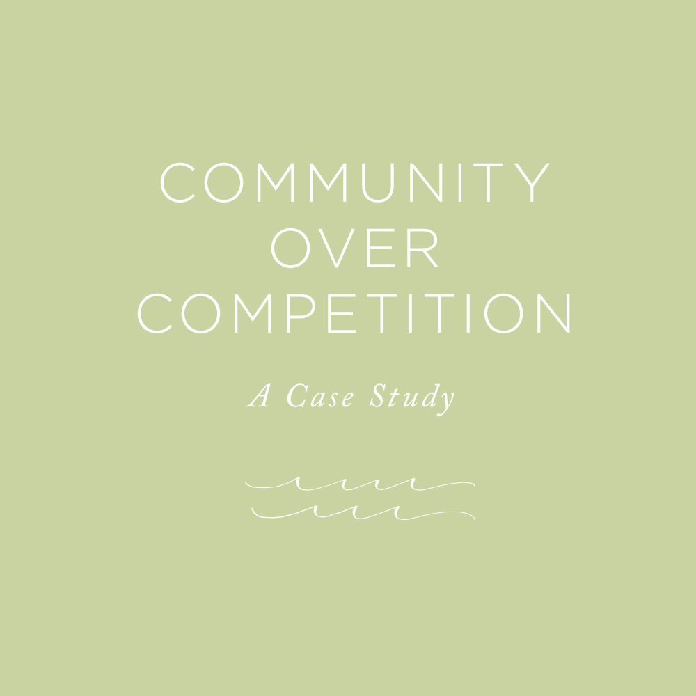 A Case Study in Community over Competition