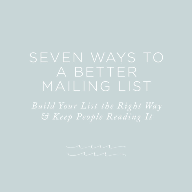 Seven Ways to a Better Mailing List