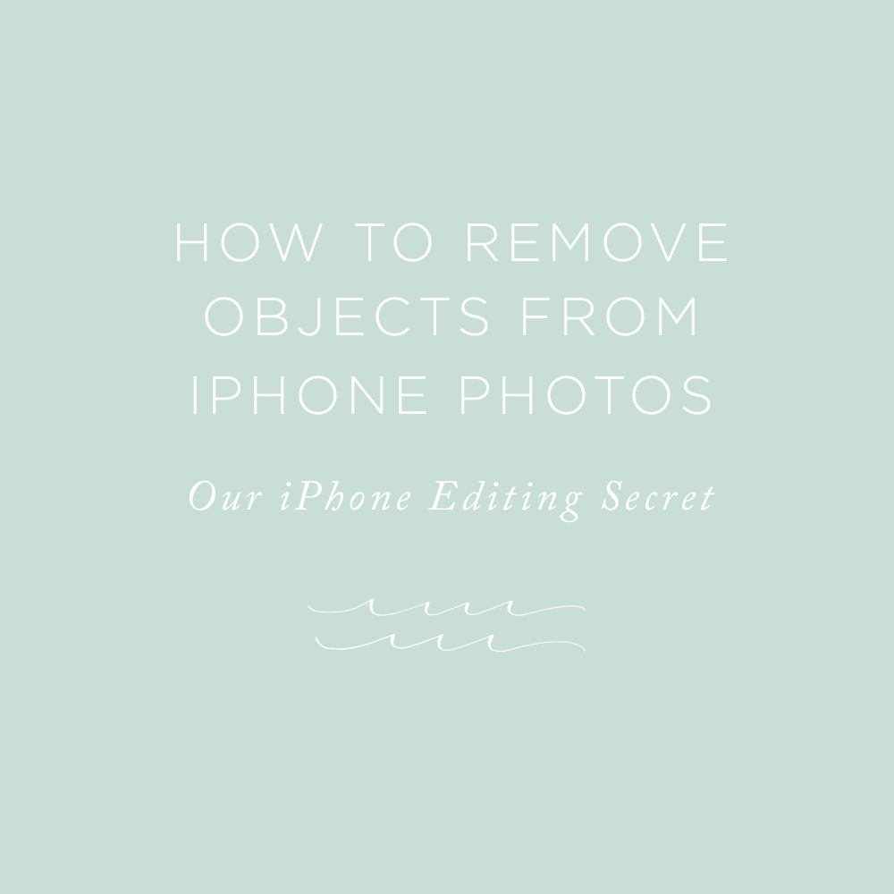 How to Remove Objects from IPhone Photos | via the Rising Tide Society