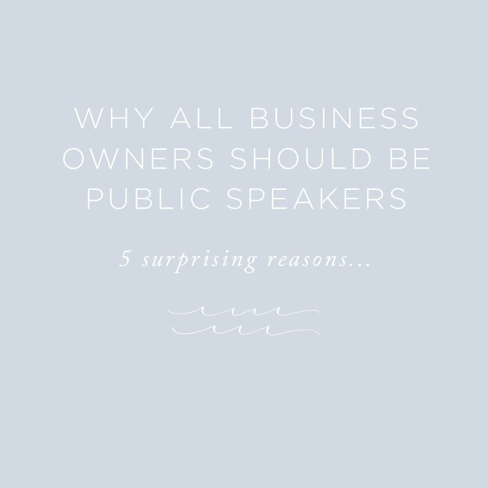 Why All Business Owners Should be Public Speakers | via the Rising Tide Society