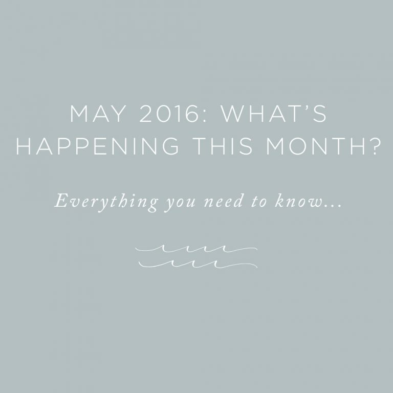May 2016 What's Happening This Month | via the Rising Tide Society