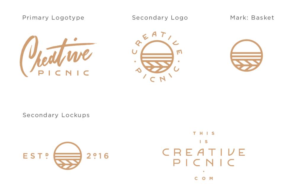 Examples of primary and secondary logos
