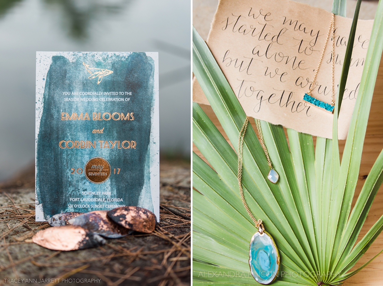 TuesdaysTogether Fort Lauderdale - ocean-inspired wedding details