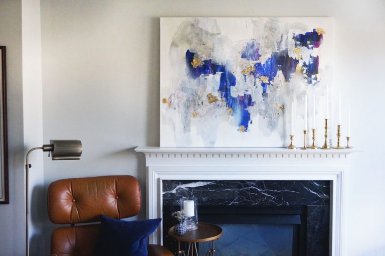 Abstract Artist painting