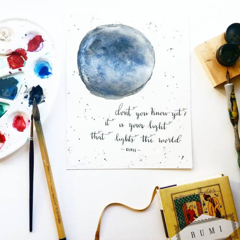 close up of water color artwork.