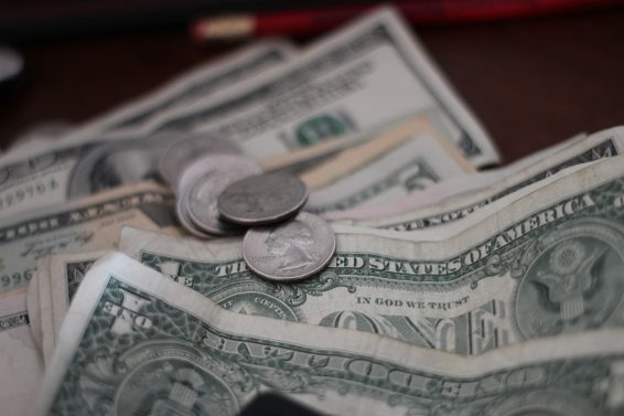 Close up of money