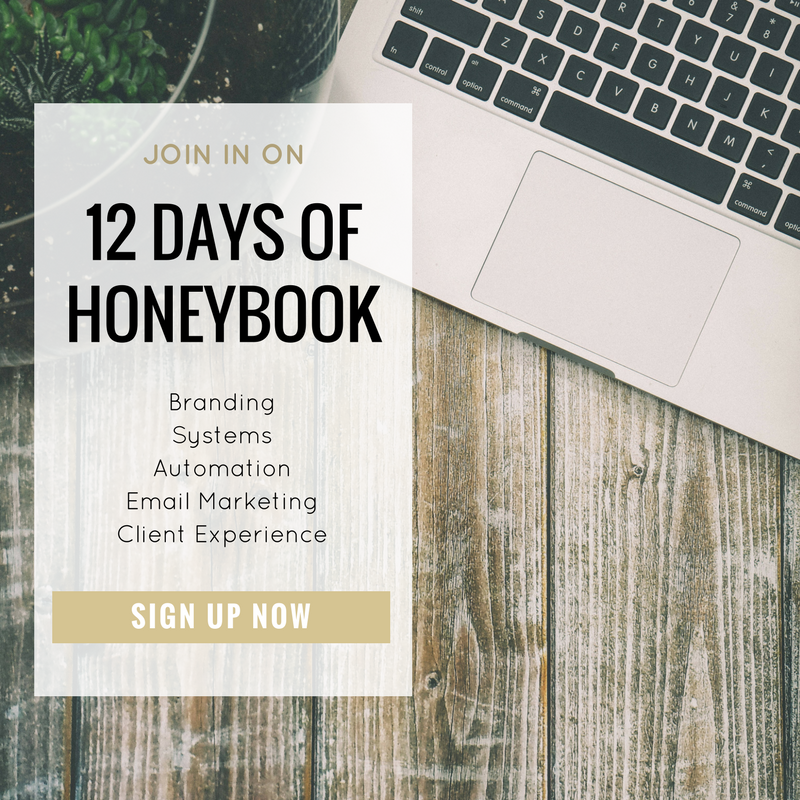 12 DAYS OF HONEYBOOK 
