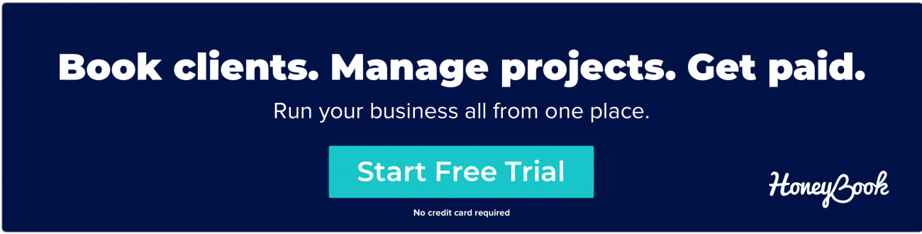 Manage your business all in one place - Start free HoneyBook trial