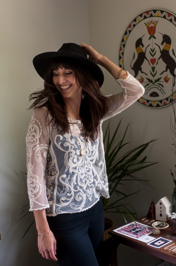 BreeAnn Veenstra smiling over her shoulder