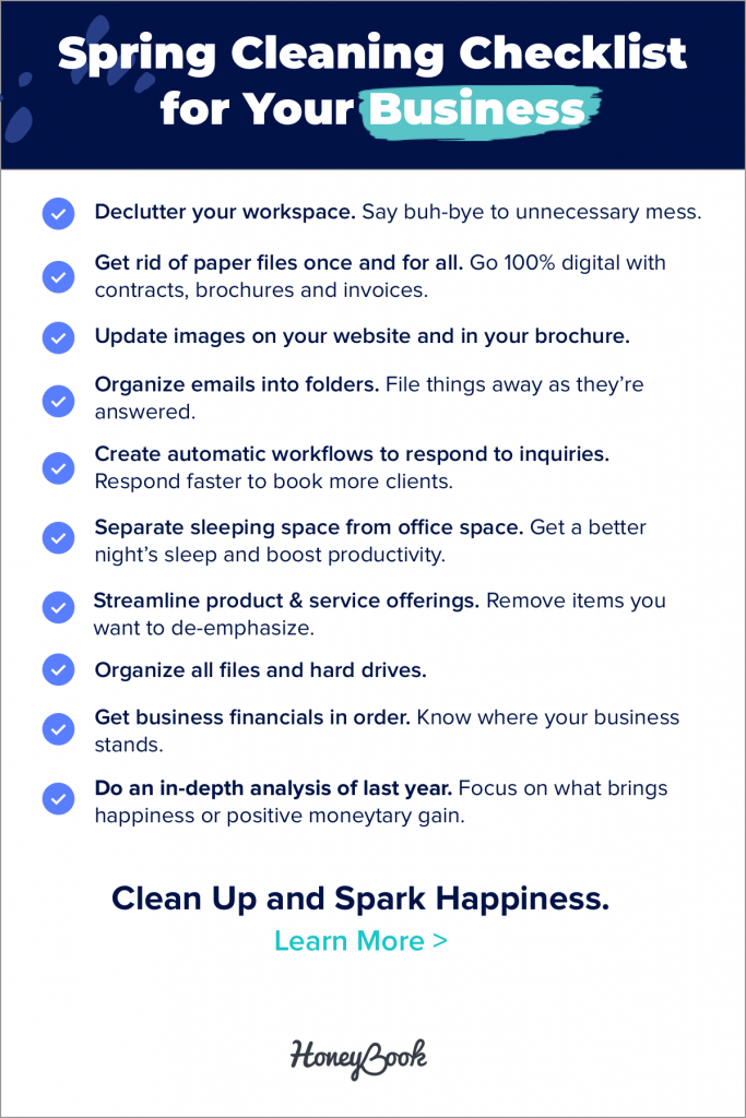 Clutter in your business can be annoying and unsightly, but it's not as harmless as you might think. 10 entrepreneurs share their spring cleaning checklist for their businesses just in time for spring.