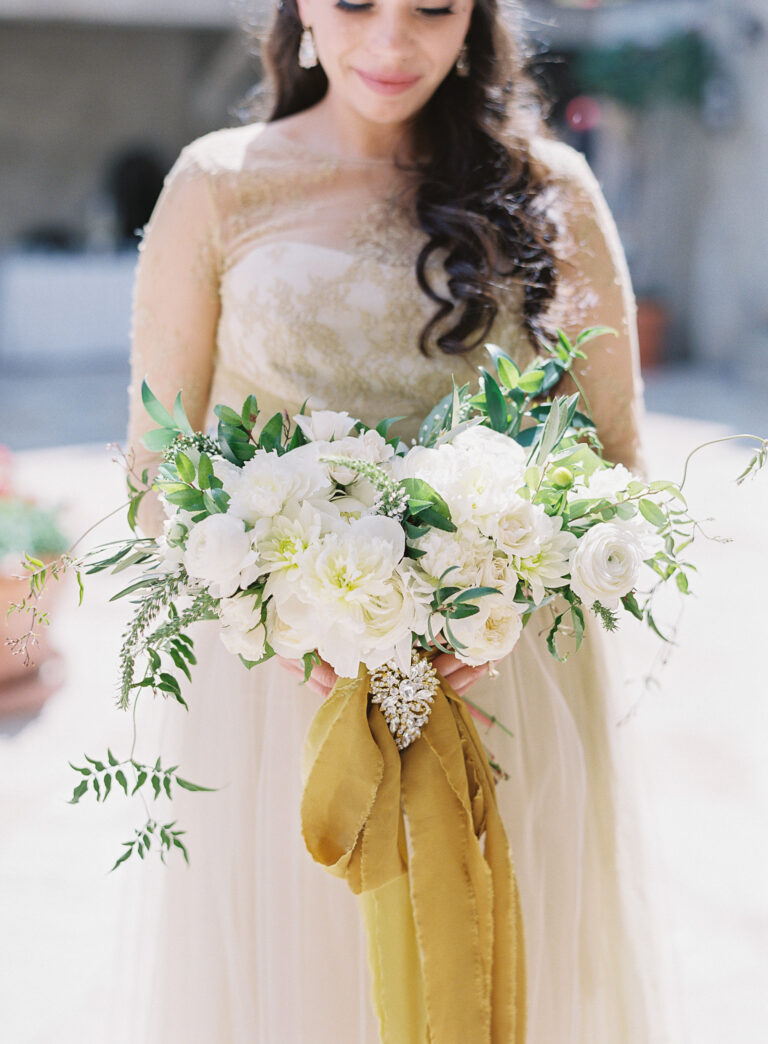 woman in a wedding dress