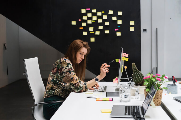 Businesswoman Working In Office