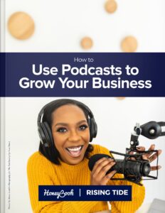 use podcasts to grow your business monthly business guide cover photo