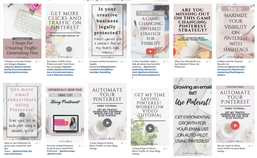 Examples of marketing on Pinterest with CTA pins