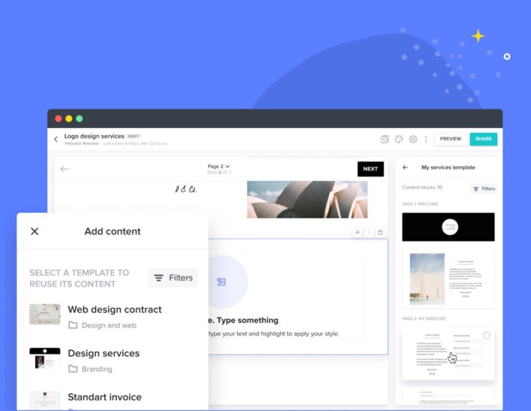 HoneyBook smart files templates