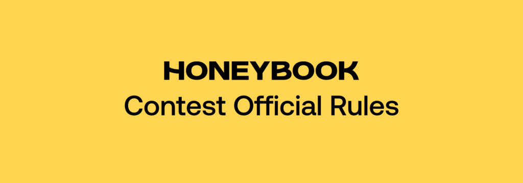 HoneyBook Contest Official Rules