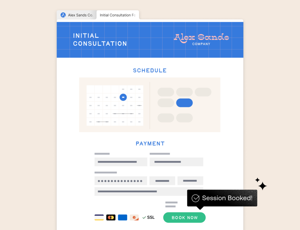 HoneyBook lead forms