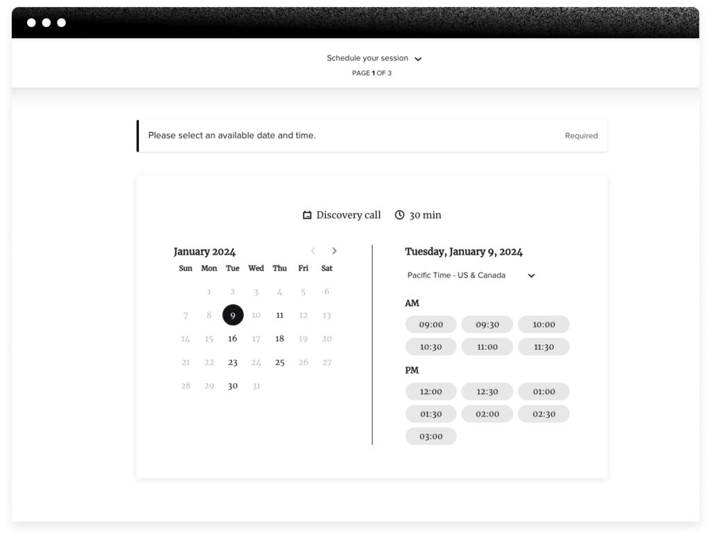 HoneyBook scheduling