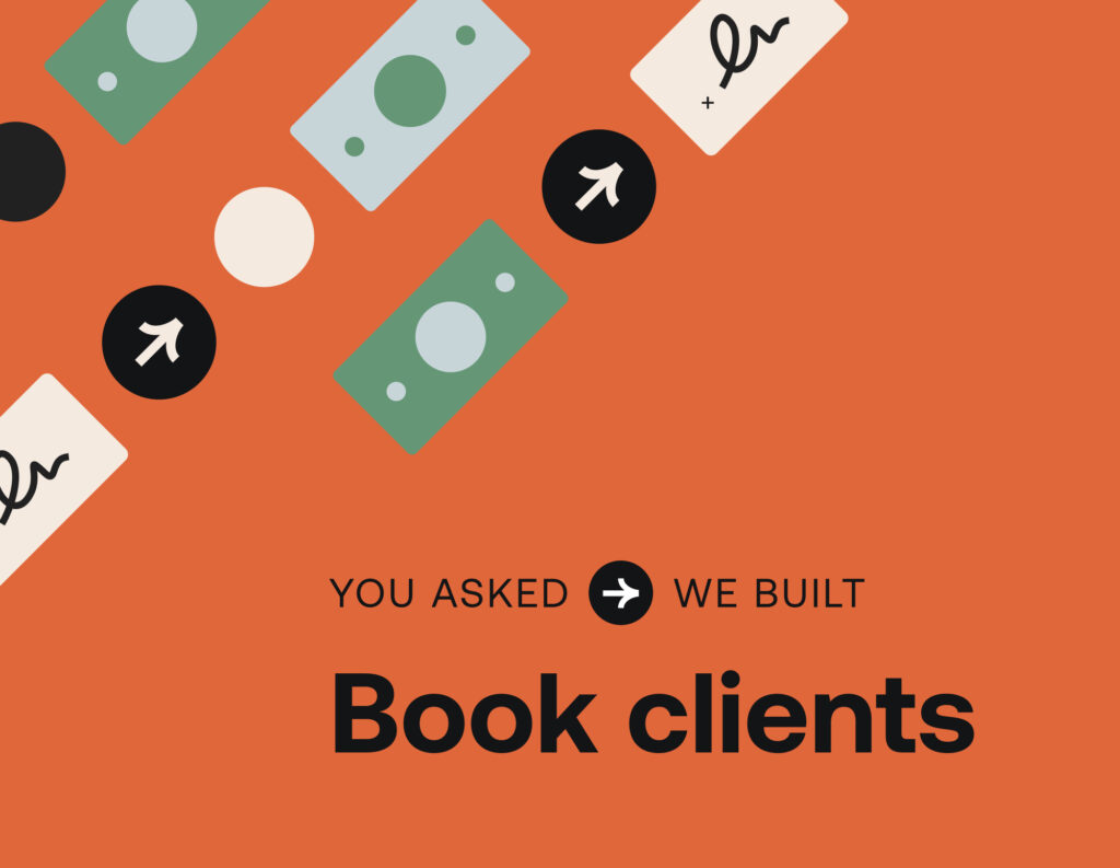 Book clients