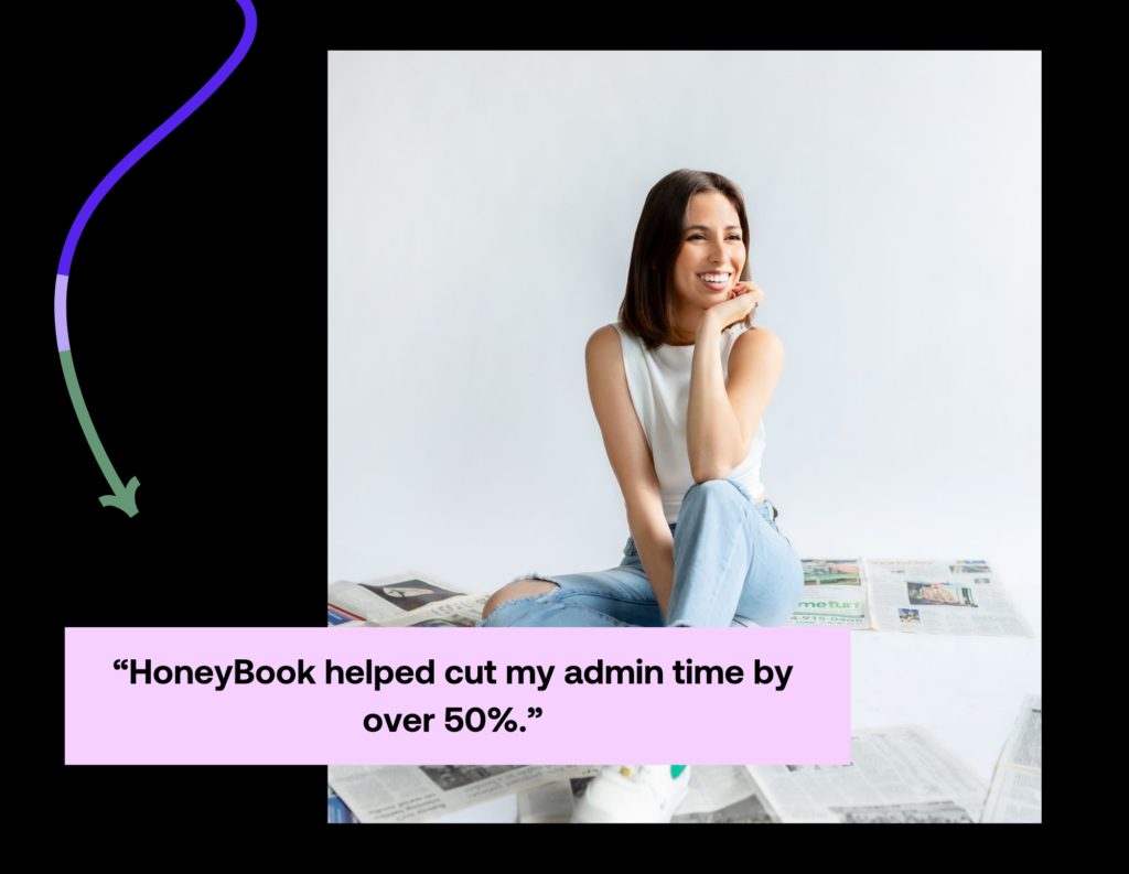HoneyBook helped cut my admin time by over 50% - Christiana Yebra