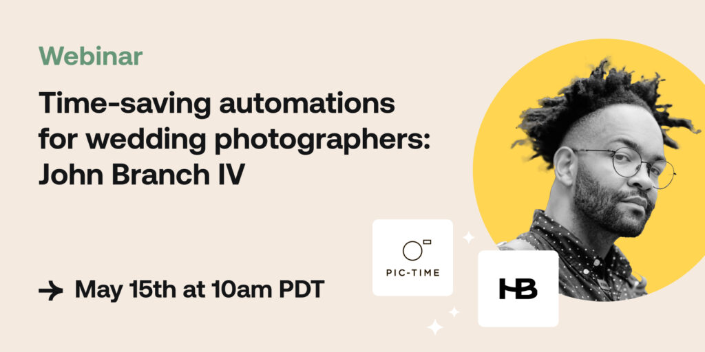 Time saving automations for wedding photographers with John Branch IV