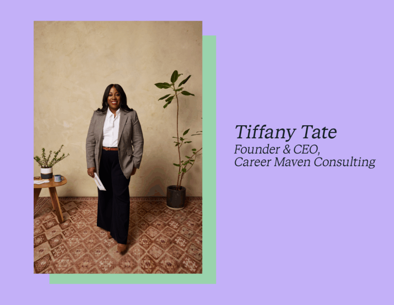 A photo of the Founder and CEO of Career Maven Consulting, Tiffany Tate.