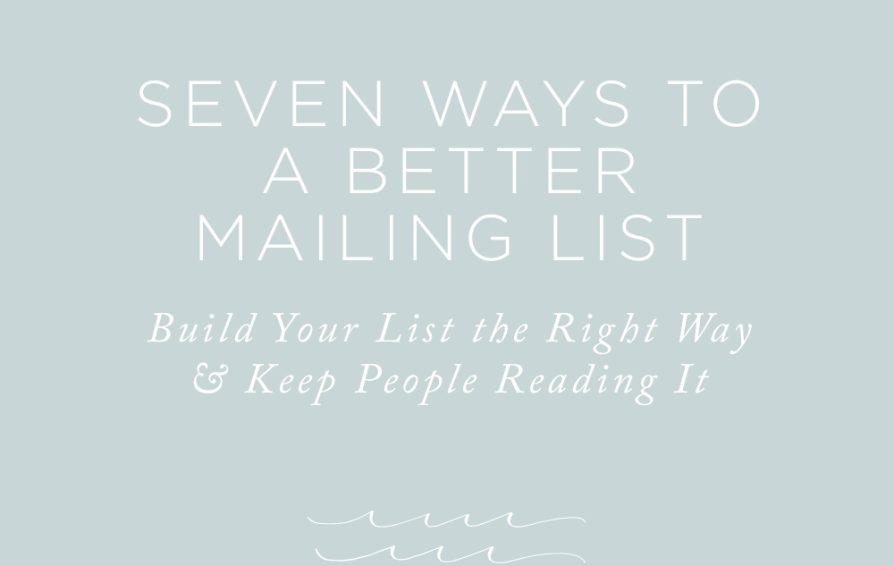 Seven Ways to a Better Mailing List