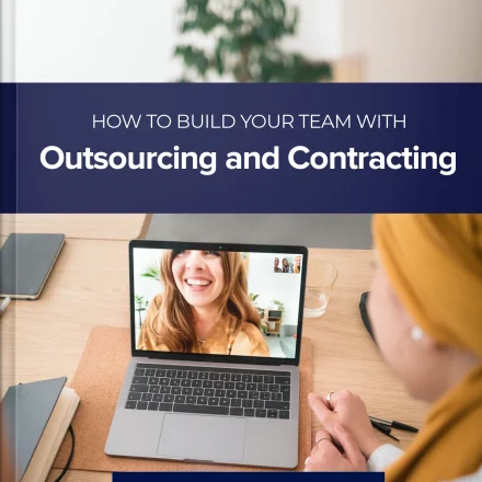 Outsourcing & Growing Your Team monthly business guide cover photo