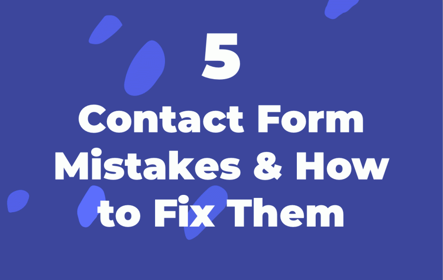 common contact form mistakes