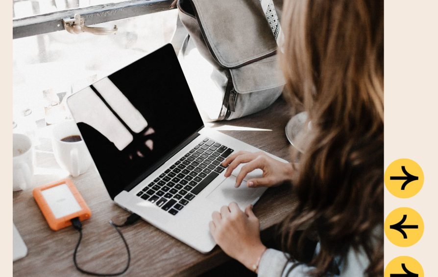 Woman thinks about website redesign