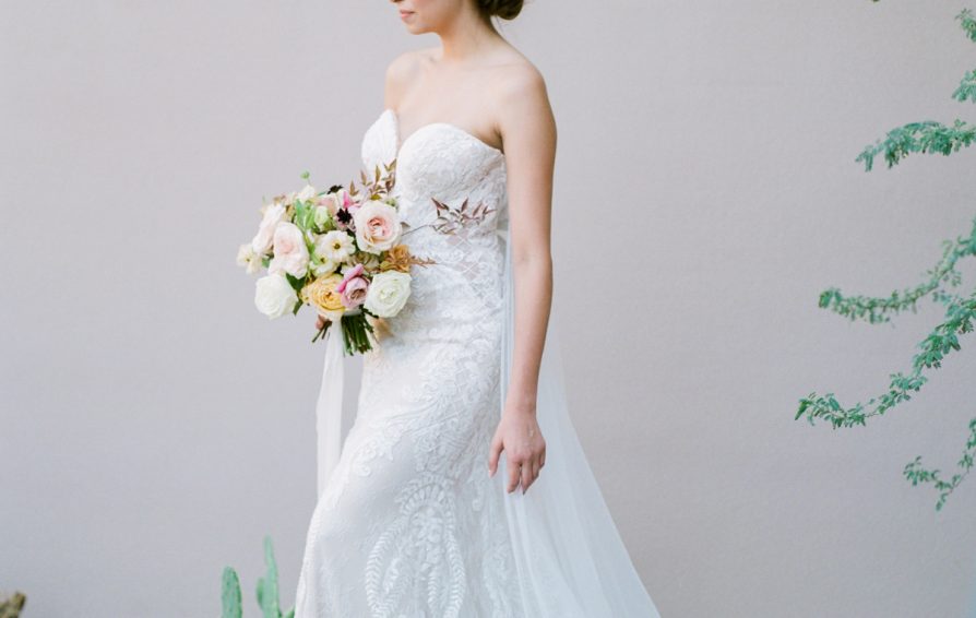 woman in a wedding dress