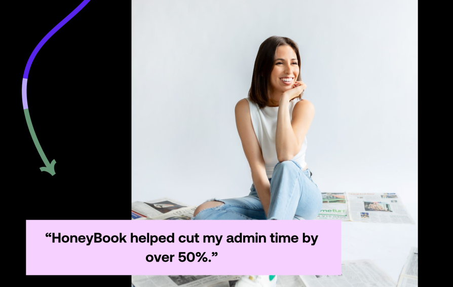 HoneyBook helped cut my admin time by over 50% - Christiana Yebra