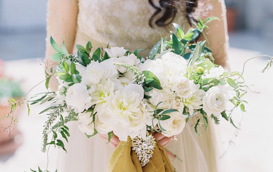 woman in a wedding dress