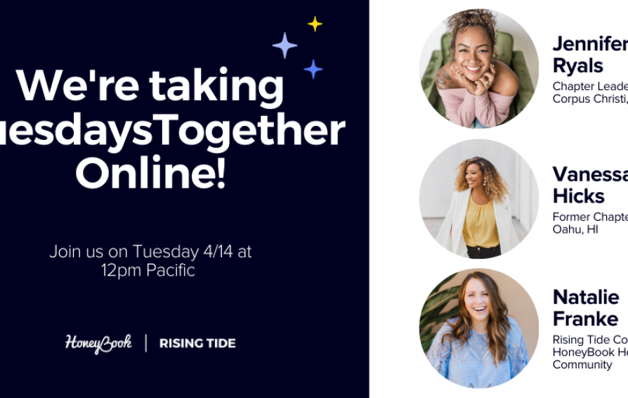 Headshots of Jennifer Ryals, Vanessa Hicks, and Natalie Franke who spoke together in the first global virtual tuesdays together