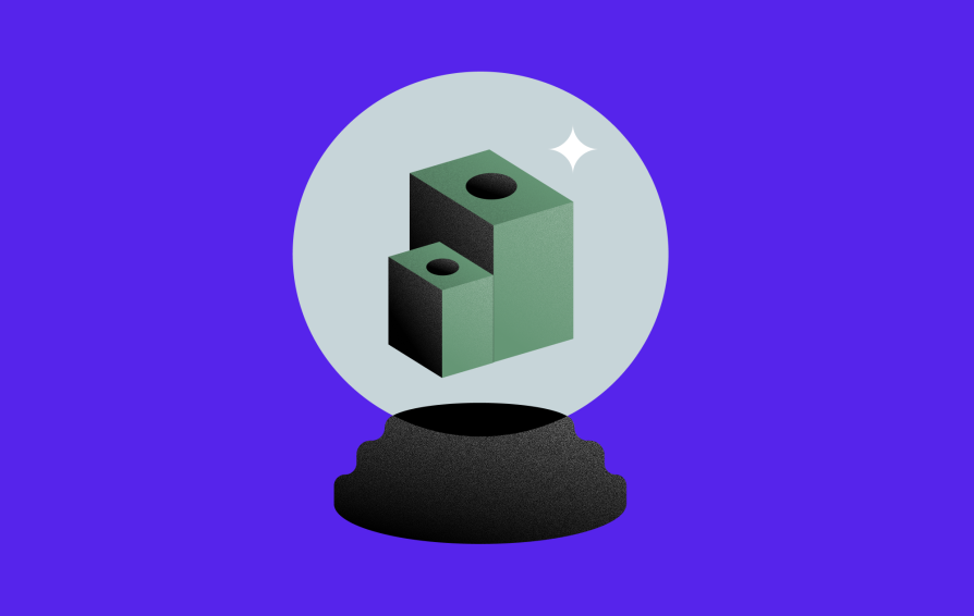 crystal ball with money
