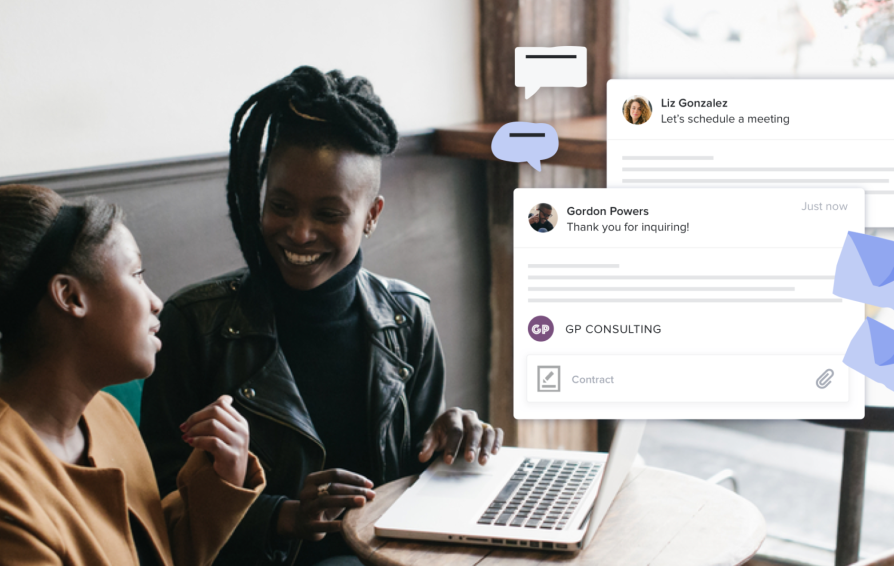 two women at a computer learning how to create an inclusive client experience