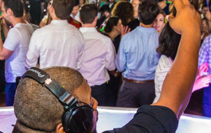 dj at a wedding