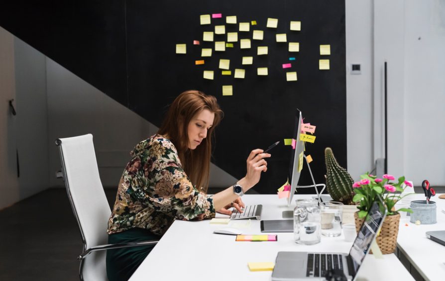 Businesswoman Working In Office
