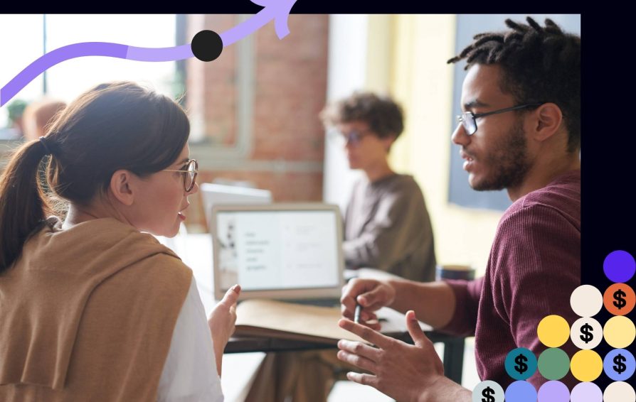 Client and business owner communicating