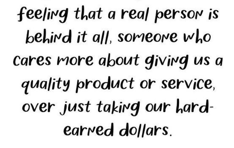 An inspirational quote about small businesses by Annia Bukhman
