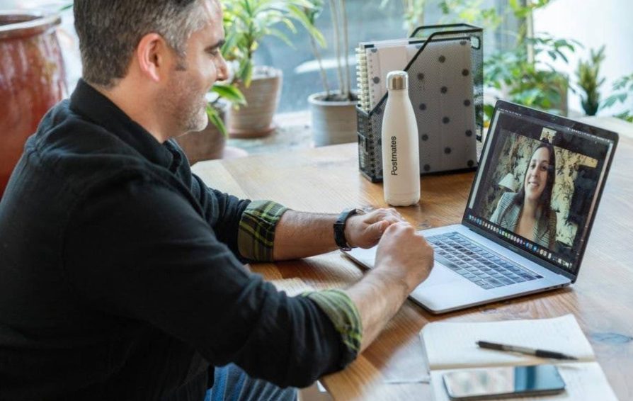 Man viewing a digital product online course