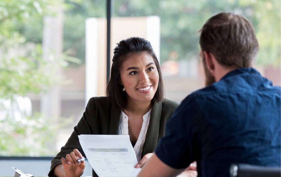Business owner meeting an ideal client profile