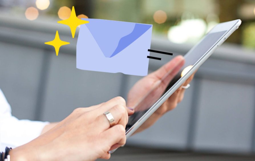 Person on laptop nurturing leads through email