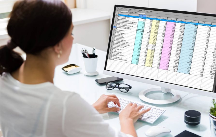 Woman looking at a profit and loss statement