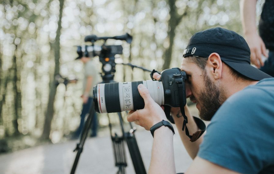 photographer shooting in the wilderness