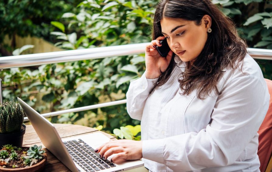 woman on laptop