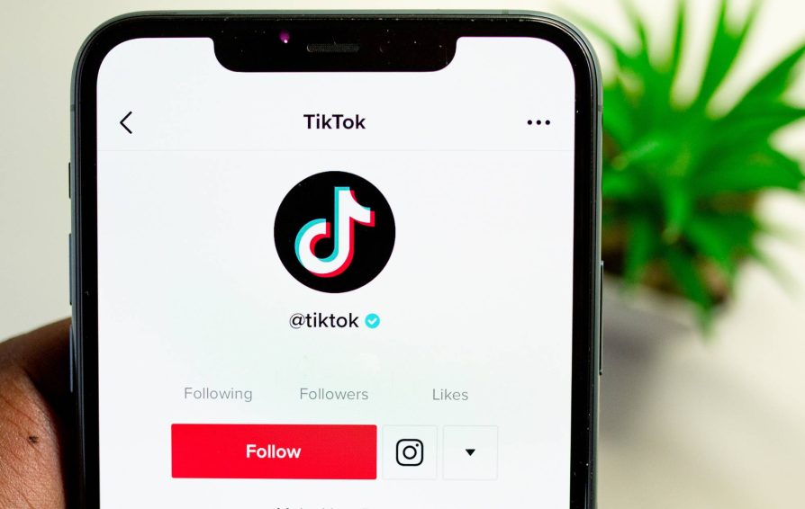 TikTok's homepage