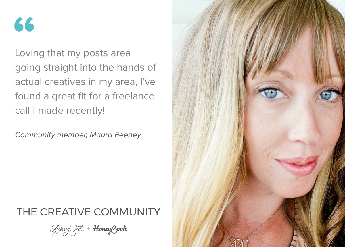 Maura Feeney, member of The Creative Community, on why she loves the new platform