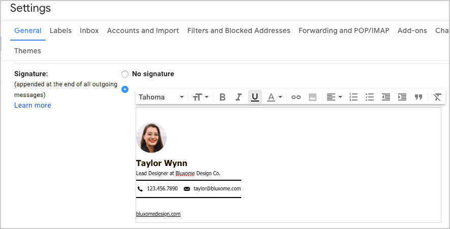 how to update your email signature in gmail