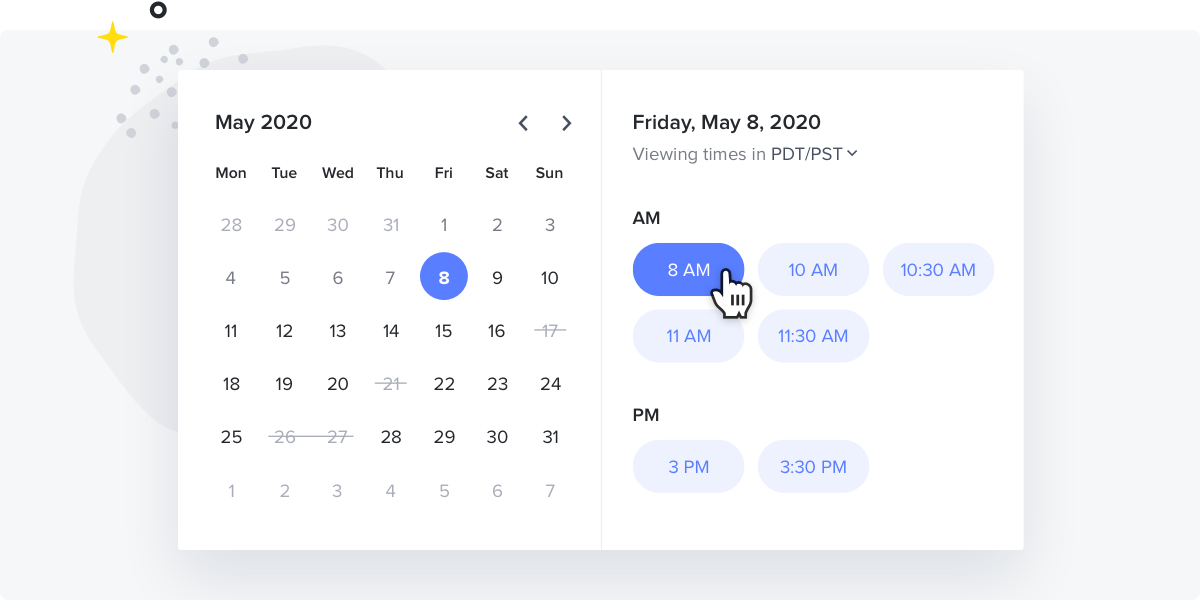 Scheduling meetings using HoneyBook